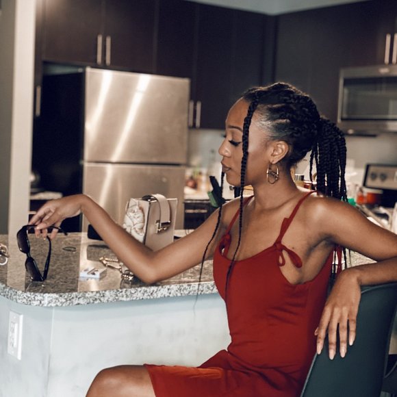 Red Cocktail Dress - Picture 5 of 6